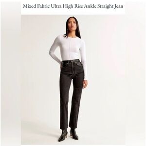 Abercrombie & Fitch Black Ankle Jeans